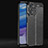 Realme 9i 5G用シリコンケース ソフトタッチラバー レザー柄 カバー Realme ブラック