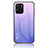 Realme 9i 5G用ハイブリットバンパーケース プラスチック 鏡面 虹 グラデーション 勾配色 カバー LS1 Realme 