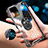Realme 9i 5G用360度 フルカバーハイブリットバンパーケース クリア透明 プラスチック 鏡面 アンド指輪 マグネット式 AM1 Realme 