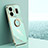 Realme GT Neo6 5G用極薄ソフトケース シリコンケース 耐衝撃 全面保護 アンド指輪 マグネット式 バンパー XL1 Realme グリーン