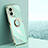 Realme Narzo 50 5G用極薄ソフトケース シリコンケース 耐衝撃 全面保護 アンド指輪 マグネット式 バンパー XL1 Realme グリーン