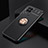 Realme Q3 5G用極薄ソフトケース シリコンケース 耐衝撃 全面保護 アンド指輪 マグネット式 バンパー SD1 Realme ゴールド・ブラック
