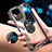 Realme Q3 5G用360度 フルカバーハイブリットバンパーケース クリア透明 プラスチック 鏡面 アンド指輪 マグネット式 AM1 Realme 