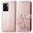 Realme V23 5G用手帳型 レザーケース スタンド 花 カバー Realme ピンク
