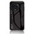 Realme V50 5G用ハイブリットバンパーケース プラスチック 鏡面 虹 グラデーション 勾配色 カバー LS1 Realme ブラック