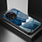 Realme V50 5G用ハイブリットバンパーケース プラスチック パターン 鏡面 カバー LS1 Realme ネイビー