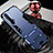 Realme X50 5G用ハイブリットバンパーケース スタンド プラスチック 兼シリコーン カバー Realme ネイビー