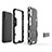 Samsung Galaxy A01 SM-A015用ハイブリットバンパーケース スタンド プラスチック 兼シリコーン カバー T01 サムスン 