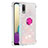 Samsung Galaxy A02用シリコンケース ソフトタッチラバー ブリンブリン カバー アンド指輪 S01 サムスン ピンク