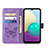 Samsung Galaxy A02用手帳型 レザーケース スタンド バタフライ 蝶 カバー Y01B サムスン 