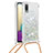 Samsung Galaxy A02用シリコンケース ソフトタッチラバー ブリンブリン カバー 携帯ストラップ S03 サムスン 