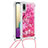 Samsung Galaxy A02用シリコンケース ソフトタッチラバー ブリンブリン カバー 携帯ストラップ S02 サムスン 