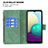 Samsung Galaxy A02用手帳型 レザーケース スタンド バタフライ 蝶 カバー B03F サムスン 