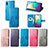 Samsung Galaxy A02用手帳型 レザーケース スタンド 花 カバー サムスン 
