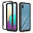 Samsung Galaxy A02用ハイブリットバンパーケース プラスチック 兼シリコーン カバー 前面と背面 360度 フル U03 サムスン 