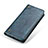 Samsung Galaxy A02s用手帳型 レザーケース スタンド カバー M04L サムスン ネイビー