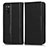 Samsung Galaxy A02s用手帳型 レザーケース スタンド カバー C03X サムスン ブラック