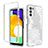 Samsung Galaxy A02s用前面と背面 360度 フルカバー 極薄ソフトケース シリコンケース 耐衝撃 全面保護 バンパー 透明 JX3 サムスン ホワイト