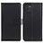 Samsung Galaxy A03用手帳型 レザーケース スタンド カバー A08D サムスン ブラック