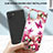 Samsung Galaxy A03用シリコンケース ソフトタッチラバー バタフライ パターン カバー Y01B サムスン 