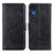 Samsung Galaxy A03 Core用手帳型 レザーケース スタンド カバー A07D サムスン ブラック