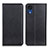 Samsung Galaxy A03 Core用手帳型 レザーケース スタンド カバー N01P サムスン ブラック