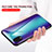 Samsung Galaxy A03 Core用ハイブリットバンパーケース プラスチック 鏡面 虹 グラデーション 勾配色 カバー LS2 サムスン 
