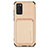 Samsung Galaxy A03s用極薄ソフトケース シリコンケース 耐衝撃 全面保護 マグネット式 バンパー S02D サムスン ゴールド