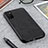 Samsung Galaxy A03s用ケース 高級感 手触り良いレザー柄 B03H サムスン ブラック