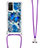 Samsung Galaxy A03s用シリコンケース ソフトタッチラバー ブリンブリン カバー 携帯ストラップ S02 サムスン 