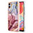 Samsung Galaxy A04 4G用シリコンケース ソフトタッチラバー バタフライ パターン カバー YB7 サムスン マルチカラー