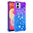 Samsung Galaxy A04E用シリコンケース ソフトタッチラバー ブリンブリン カバー YB2 サムスン パープル