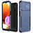 Samsung Galaxy A04s用ハイブリットバンパーケース プラスチック 兼シリコーン カバー 前面と背面 360度 フル MQ1 サムスン ネイビー・ブラック