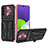 Samsung Galaxy A04s用ハイブリットバンパーケース スタンド プラスチック 兼シリコーン カバー YF1 サムスン ピンク