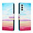 Samsung Galaxy A04s用手帳型 レザーケース スタンド パターン カバー H02X サムスン 