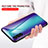 Samsung Galaxy A04s用ハイブリットバンパーケース プラスチック 鏡面 虹 グラデーション 勾配色 カバー LS2 サムスン 