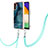 Samsung Galaxy A04s用シリコンケース ソフトタッチラバー バタフライ パターン カバー 携帯ストラップ YB7 サムスン 