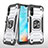 Samsung Galaxy A10e用ハイブリットバンパーケース プラスチック アンド指輪 マグネット式 MQ1 サムスン 