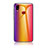Samsung Galaxy A10s用ハイブリットバンパーケース プラスチック 鏡面 虹 グラデーション 勾配色 カバー LS2 サムスン オレンジ