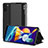 Samsung Galaxy A11用手帳型 レザーケース スタンド カバー ZL1 サムスン ブラック