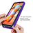 Samsung Galaxy A11用360度 フルカバー ハイブリットバンパーケース クリア透明 プラスチック カバー ZJ1 サムスン 