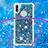 Samsung Galaxy A11用シリコンケース ソフトタッチラバー ブリンブリン カバー 携帯ストラップ S03 サムスン 