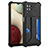 Samsung Galaxy A12 5G用ケース 高級感 手触り良いレザー柄 Y04B サムスン ブラック