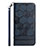 Samsung Galaxy A12 5G用手帳型 レザーケース スタンド カバー Y06B サムスン ネイビー