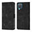 Samsung Galaxy A12 5G用手帳型 レザーケース スタンド カバー YB1 サムスン ブラック