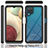 Samsung Galaxy A12 5G用360度 フルカバー ハイブリットバンパーケース クリア透明 プラスチック カバー JX2 サムスン 
