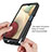 Samsung Galaxy A12 5G用360度 フルカバー ハイブリットバンパーケース クリア透明 プラスチック カバー JX2 サムスン 