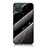 Samsung Galaxy A12用ハイブリットバンパーケース プラスチック パターン 鏡面 カバー サムスン ブラック
