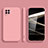 Samsung Galaxy A12 Nacho用360度 フルカバー極薄ソフトケース シリコンケース 耐衝撃 全面保護 バンパー S02 サムスン ピンク