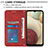 Samsung Galaxy A12 Nacho用手帳型 レザーケース スタンド カバー Y06B サムスン 